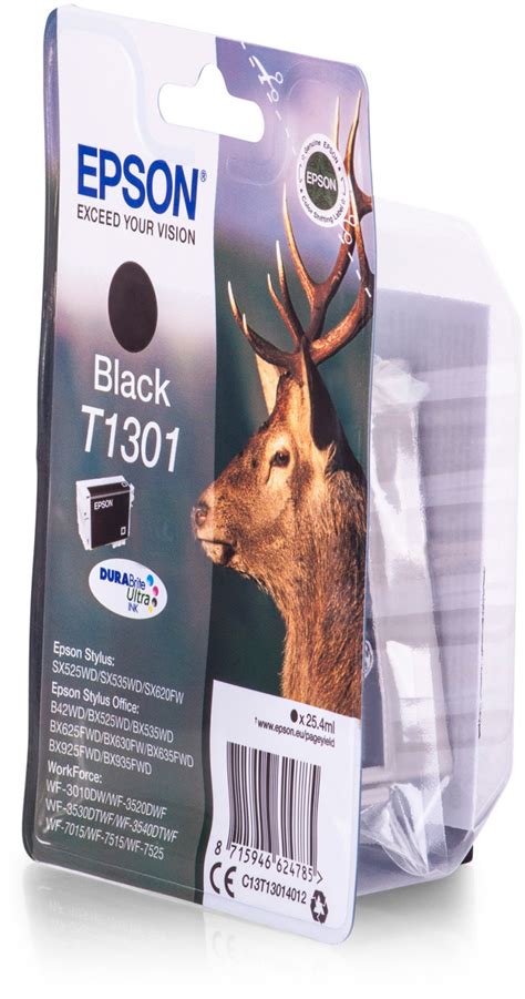 The genuine epson t1371 (c13t137180) black inkjet cartridge is the right cartridge for your printer. Epson T1301 noir au meilleur prix sur idealo.fr