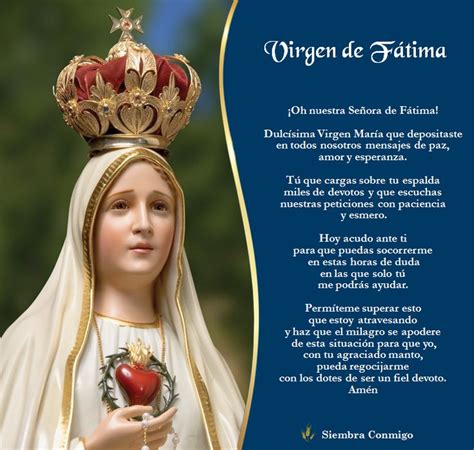 Virgen De Fátima Imagenes Divinas Oraciones A Maria Imágenes De La Virgen