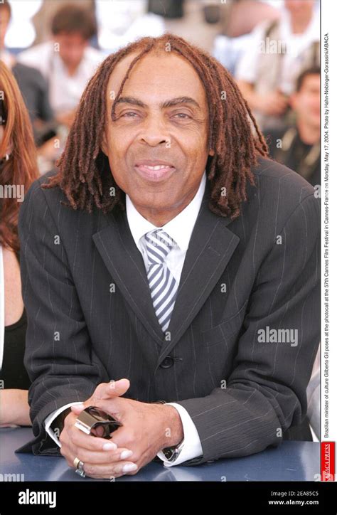 Brazilian Minister Of Culture Gilberto Gil Poses At The Photocall At The 57th Cannes Film