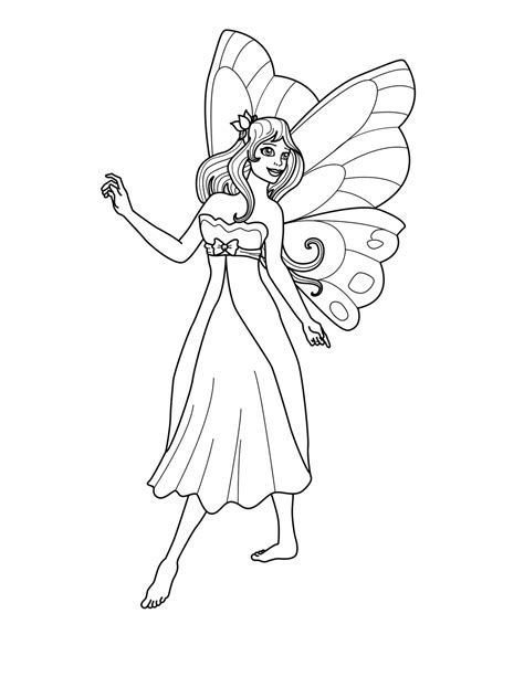 Welcome in barbie as the island princess color pages site. Free Printable Fairy Coloring Pages For Kids