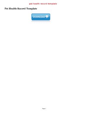 Fill dog vaccination record, edit online. 26 Pet Vaccination Record Templates