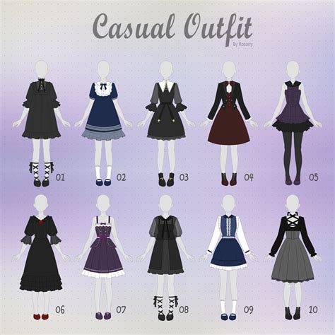 Open 610 Casual Outfit Adopts 26 By Rosariy Drawing Clothes