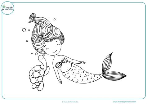 Imagenes De Sirena Para Colorear - Imágenes y Dibujos para Colorear