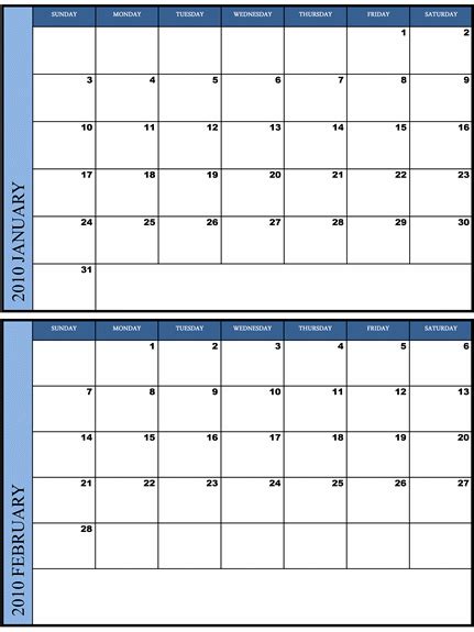 Two Week Printable Planner Calendar Printables Free Templates Fresh