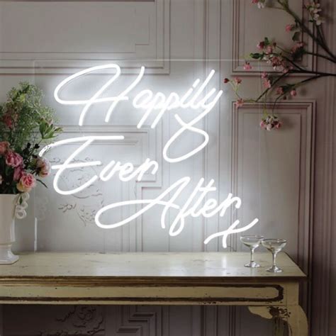 Happily Ever After X Neon Sign Led Neon Light Wedding Party Etsy