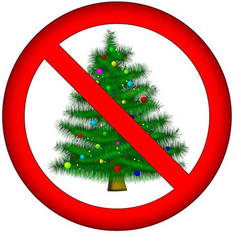 Sign No Christmas For You Sticker Square Sign No Christmas For You
