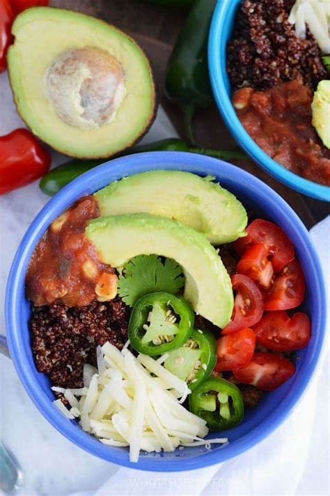 Beef And Quinoa Taco Bowls What The Fork