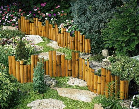 Backyard bamboo garden ideas albums gallery. New Genuine Bamboo Garden Border Edging Flower Beds ...