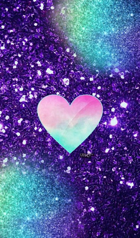 Glitter Heart Background