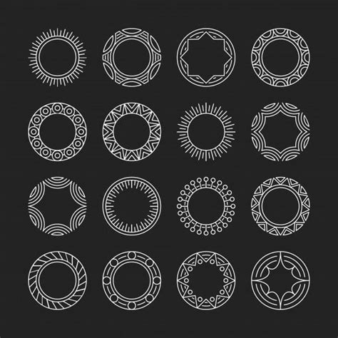 Ornamental Round Frame Collection Eps Vector Uidownload