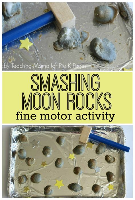 Moon Rocks Fine Motor Activity Pre K Pages
