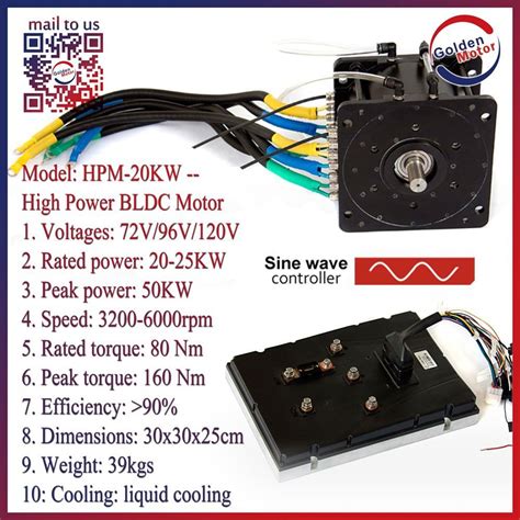 3kw 5kw 10kw 20kw High Power Brushless Dc Bldc Motor Electric Car