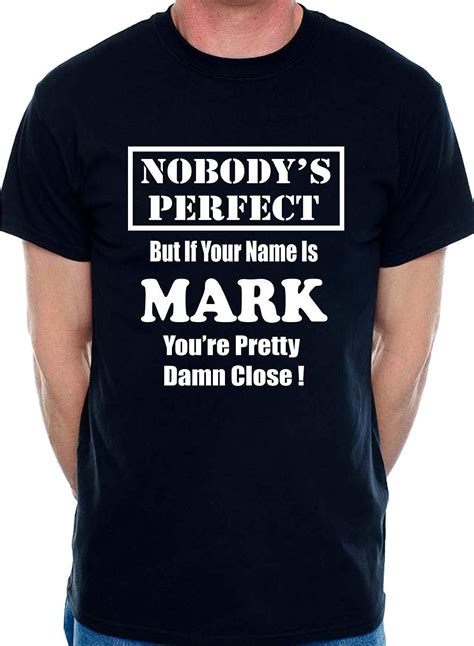 Print4u Mens Personalised T Shirt Any Name Mark Clothing