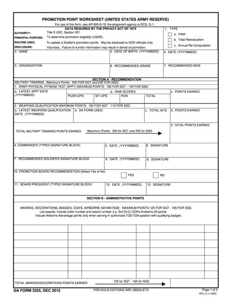 Da Form 3355 Fill Out And Sign Online Dochub