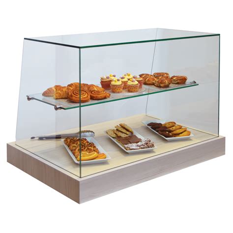 Vic03sq Square Glass Ambient Cake Display Victor Manufacturing