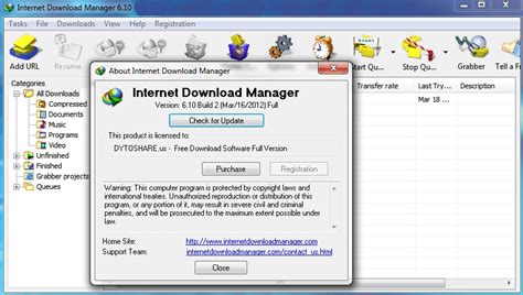 Freeware programs can be downloaded used free of charge and without any time limitations. Free Download Internet Download Manager (IDM) 6.10 Build 2 ...