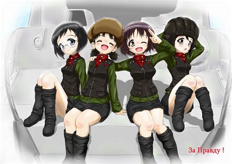 Safebooru 4girls D Absurdres Alina Girls Und Panzer Arm Around