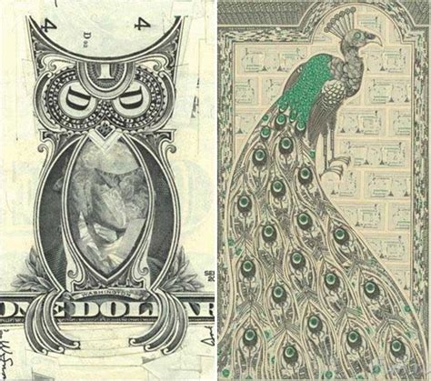 My Owl Barn Mark Wagners Dollar Bill Collages