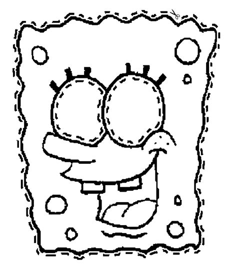 Make A Spongebob Mask Coloring Page Spongebob Coloring Spongebob