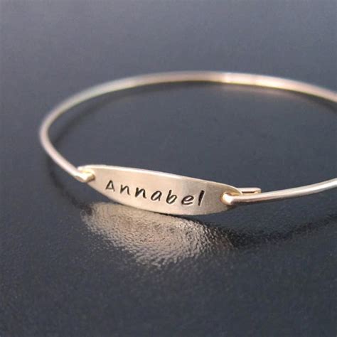 Name Bracelet For Women Custom Bracelet Personalize Name Bangle