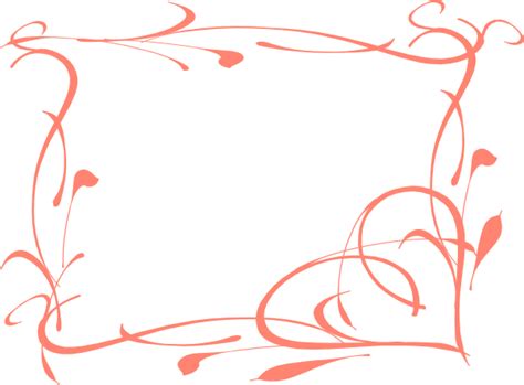 Download Coral Heart Swirl 44 Clip Art at Clker.com - vector clip ...