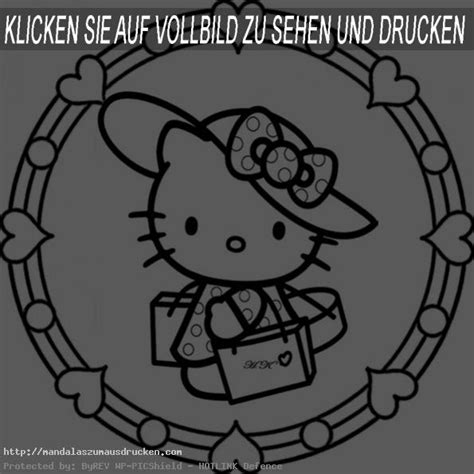 Hello Kitty (7)|Mandalas zum ausdrucken