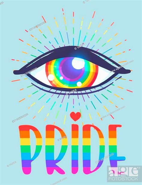 Lgbt Poster Design Gay Pride Lgbtq Concept Isolated Vector Colorful