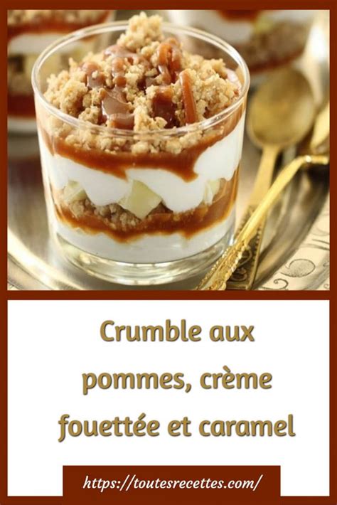 Crumble Pomme Au Caramel En Verrines Toutes Recettes