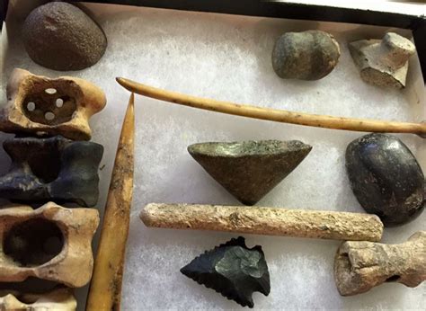 Prehistoric Native American Bone And Stone Implements Don Ham