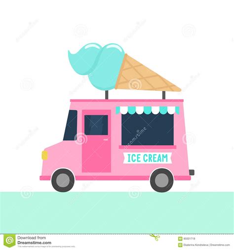 ice cream truck stock image 56882137