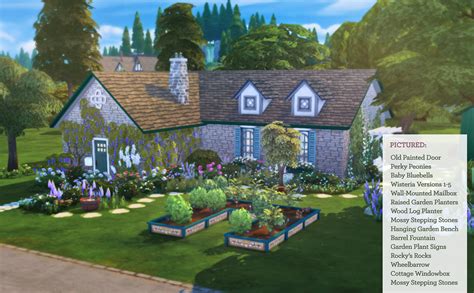 Sims 4 Ccs The Best Cottage Garden Stuff For Sims 4 By The Plumbob