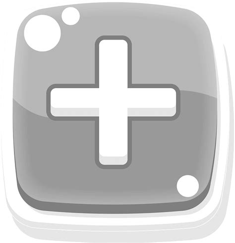 Rounded Grey Plus Button Icon Free Download Transparent Png Creazilla