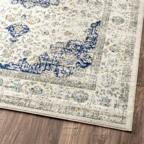 Buy nuloom paisley verona vintage persian area rug, 6' 7 x 9', blue: nuLOOM Verona Blue Area Rug & Reviews | Wayfair