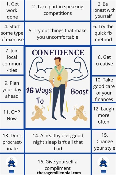 16 Sure Ways To Boost Your Self Confidence Personal Development Skills Self Help Skills Self