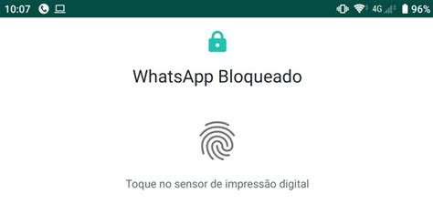Ative O Bloqueio Do Whatsapp Por Impressão Digital Ler Artigos