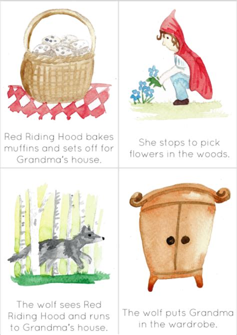 Little Red Riding Hood Story Sequencing Cards By Teach Simple