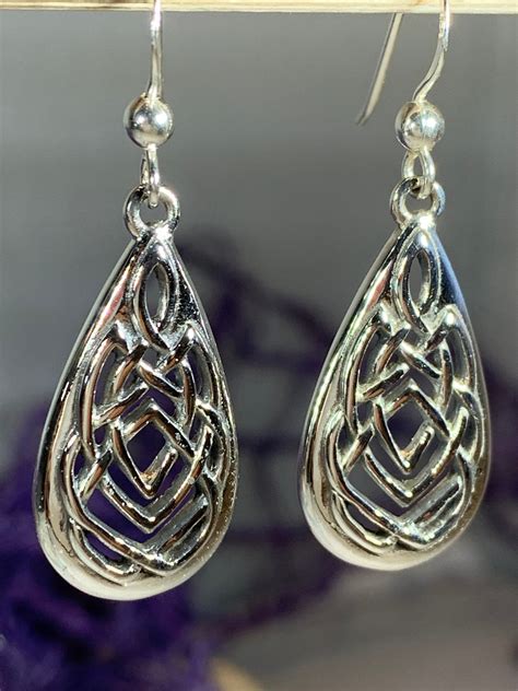 Celtic Knot Earrings Irish Jewelry Scotland Jewelry Mom Etsy