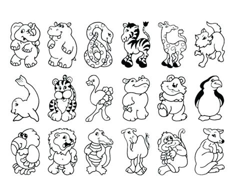 Preschool Animal Coloring Pages At Free Printable