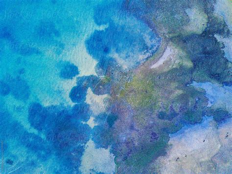 Colorful Abstract Aerial Of The Ocean By Stocksy Contributor Todd