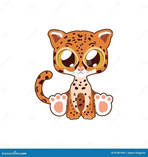 Cute Jaguar Vector Illustration Art Stock Vector Illustration Of