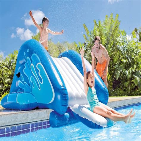 Resbaladilla Alberca Tobogan Inflable Chorro De Agua Intex