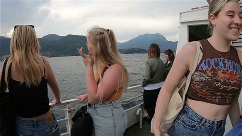 Lake Como Scenic Boat Ride From Varenna To Lierna Italy Youtube