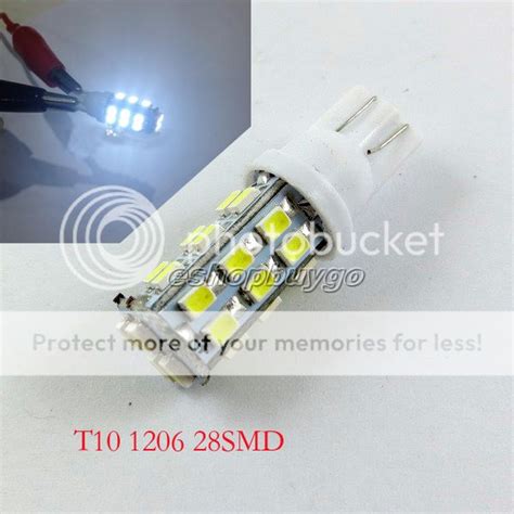 10 X T10 168 194 W5w White 28 Smd Led Wedge Light Bulb Lamp 12v For Car