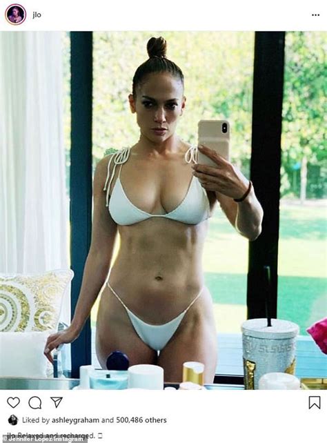 Jennifer Lopez 50 Shows Off Her Sensational Physique In Bikini Mirror