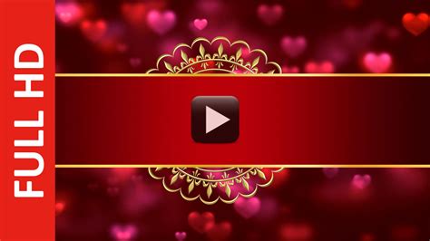 Royal Indian Style Wedding Card Invitation Intro Title Background Video