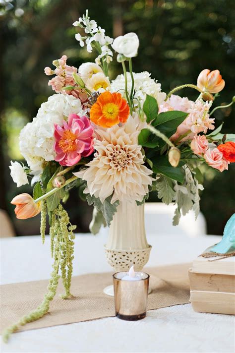 Branches Event Floral Company Pastel Wedding Centerpieces Flower