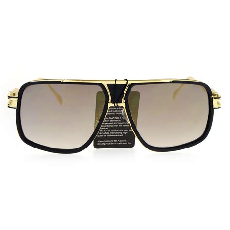 sa106 mens luxury mobster rectangular racer aviator sunglasses ebay