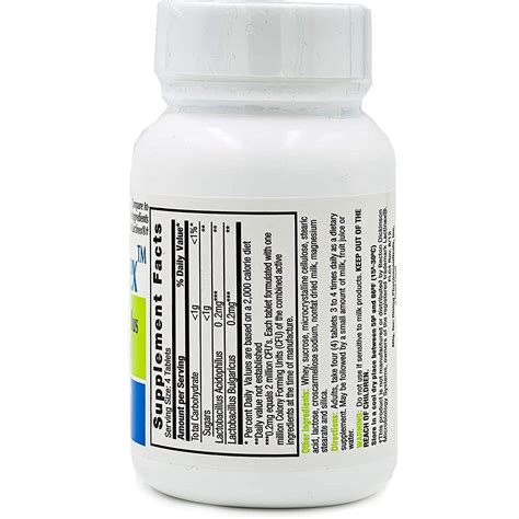 Rising Floranex Lactobacillus Probiotic Tablet 50ct