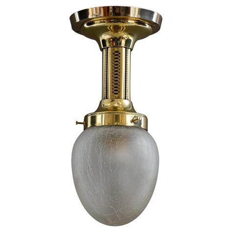 Art Deco Ceiling Lamp With Original Glass Shade For Sale At 1stdibs