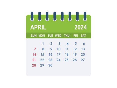 April 2024 Calendar Leaf Calendar 2024 Graphic By Dg Studio · Creative